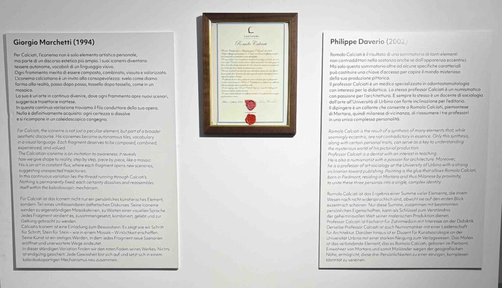 Maestro Romolo Calciati_mostra