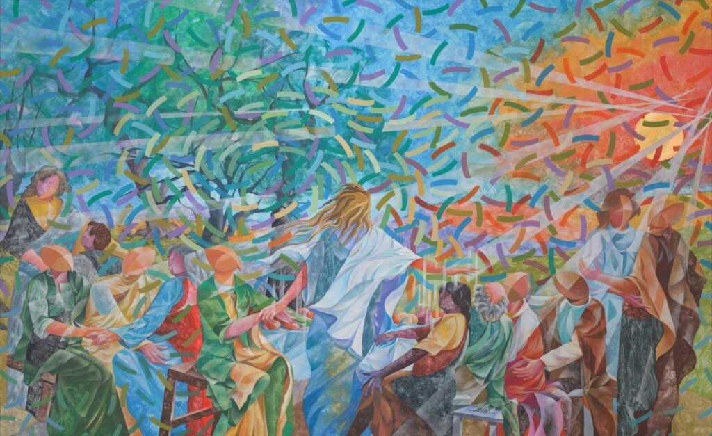 Ultima Cena - Omaggio a Leonardo da Vinci 250 x 350 cm - Acrilico su Tela
