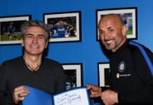 Inter, Ligabue in visita alla Pinetina.