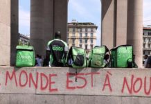 A Milano sciopero dei riders