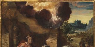 L’Adorazione del Bambino di Michelangelo Anselmi di Capodimonte in esposizione alla Borsa Italiana Gallery.