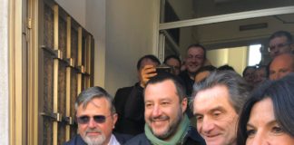 Ugl, Salvini e Fontana all’inaugurazione della nuova sede.