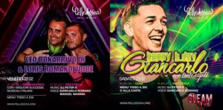 Pelledoca, 21/2 Aperitivo e Dance ’80/’90; 22/2 Cena Cantata, Leo Bonarrivo (dj) & Loris Romano (voice) 23/2 Happy Birthday Giancarlo Romano!