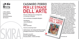 Per le strade dell’arte, presentazione del libro di Casimiro Porro mercoledì 6 alla Pinacoteca di Brera.