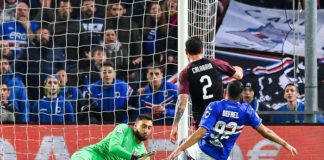 Uno svarione di Donnarumma condanna il Milan a Genova.