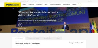 Poste Italiane, online il sito con i progetti per i piccoli comuni.