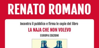 La naja che non volevo, Renato Romano presenta il suo libro al Mondadori Megastore Marghera sabato 11.