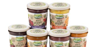 Frutta + Verdura da spalmare, nascono le confetture 100% Veggie. Da Valfrutta, un mix innovativo di bontà e benessere.