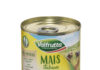 Valfrutta, mais italiano cotto a vapore, senza zuccheri aggiunti e 100% naturale.