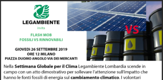 Il Sindaco Sala al flashmob di Legambiente giovedì 26 in Piazza Duomo.