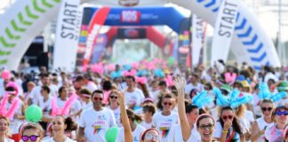 The Color Run #LoveTour, corsa di 5km sabato 14.