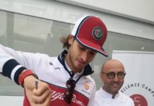 Eccellenze Campane protagonista nel box Alfa Romeo al GP di Monza, Giovinazzi chef d’eccezione.