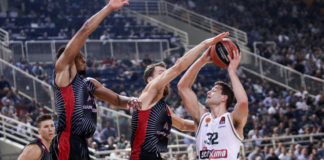 Grande difesa negli ultimi secondi, Olimpia vince in casa del Panathinaikos.