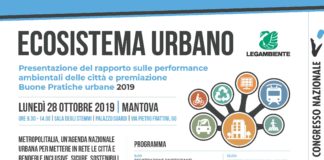 Ecosistema urbano, lunedì 28 a Mantova a cura di Legambiente.
