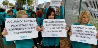 I lavoratori Tigotà rivendicano il diritto al lavoro: non si può paralizzare l’azienda.