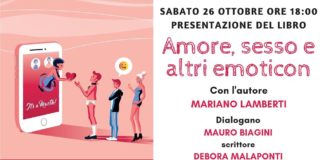 Amore sesso e altri emoticon, Mariano Lamberti presenta il suo libro sabato 26 alla Libreria Antigone.