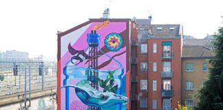 Worldrise Onlus e l’artista Iena Cruz presentano “Anthropoceano” il murale mangia-smog a tema marino donato alla città di Milano.