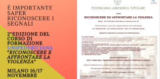 Riconoscere ed affrontare la violenza, sabato 16 e domenica 17 alla Federiciana Università Popolare.