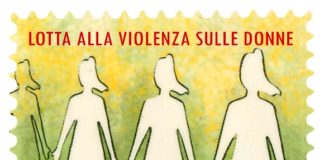 Francobollo di Poste Italiane dedicato alla lotta alla violenza sulle donne.