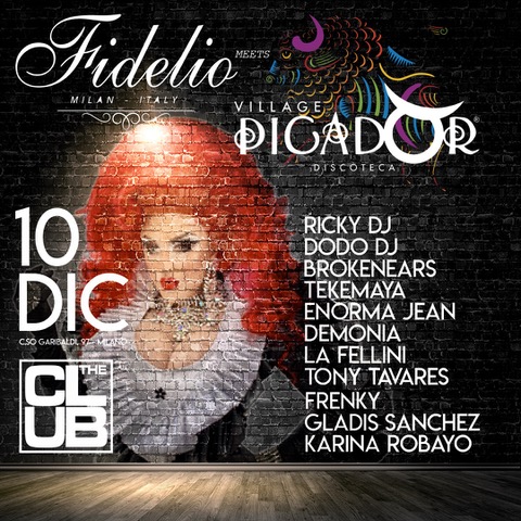 Fidelio Milano The Club 10 dicembre