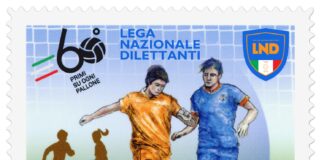 Poste Italiane, francobollo celebrativo dei 60 anni della Lega Nazionale Dilettanti.