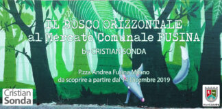 Il Bosco Orizzontale di Cristian Sonda al Mercato Comunale Fusina.