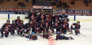 I ragazzi dell’hockey su ghiaccio al Villaggio delle Meraviglie domenica 29.