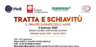 Tratta e schiavitù: il grande business delle mafie, sabato 8 al centro PIME.