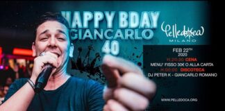 Pelledoca Music & Restaurant Milano: Happy Birthday Giancarlo Romano! e gli altri party del weekend.