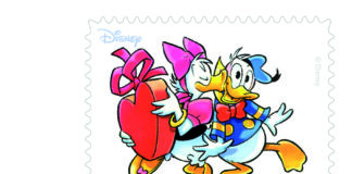 Poste Italiane, cartoline con Topolino e Paperino e annullo speciali per San Valentino.