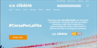 #CorsaPerLaVita, Cisalfa supporta Hope Onlus per il coronavirus.