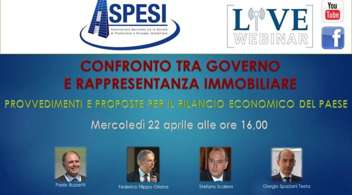 Confronto MEF-Rappresentanza immobiliare sulle misure d’emergenza per il rilancio economico Le misure per l’immobiliare-costruzioni non richiedono fondi dello Stato Burocrazia e assenza di interlocuzione unica sono un freno da rimuovere.