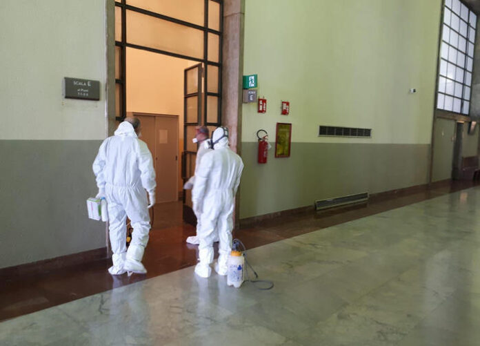 Coronavirus: sanificazione al Tribunale di Milano