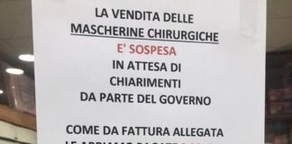 A Milano introvabili mascherine chirurgiche a 50 centestimi, la denuncia di Federfarma.