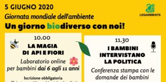 5 giugno Giornata Mondiale dell’Ambiente Biodiversità sotto i riflettori Legambiente: “Un giorno “biodiverso” con noi per imparare ad amare il nostro pianeta”.