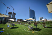 Lidobam, spiaggia verde alla Biblioteca degli Alberi.