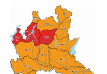 Maltempo, allerta rossa su Bergamo, Lecco, Como e Varese, arancione su tutto il resto della Regione.
