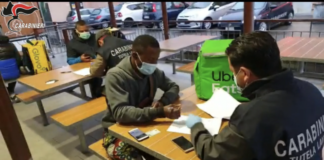 Riders, controlli dei Carabinieri del Comando Tutela Lavoro in tutta Italia.