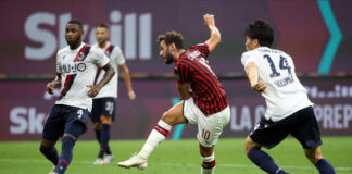 Cinquina Milan al Bologna.
