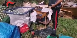 Rifiuti, Carabinieri scoprono discarica abusiva nel mantovano.