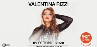 Valentina Rizzi in concerto allo Spirit de Milan il 7 ottobre.