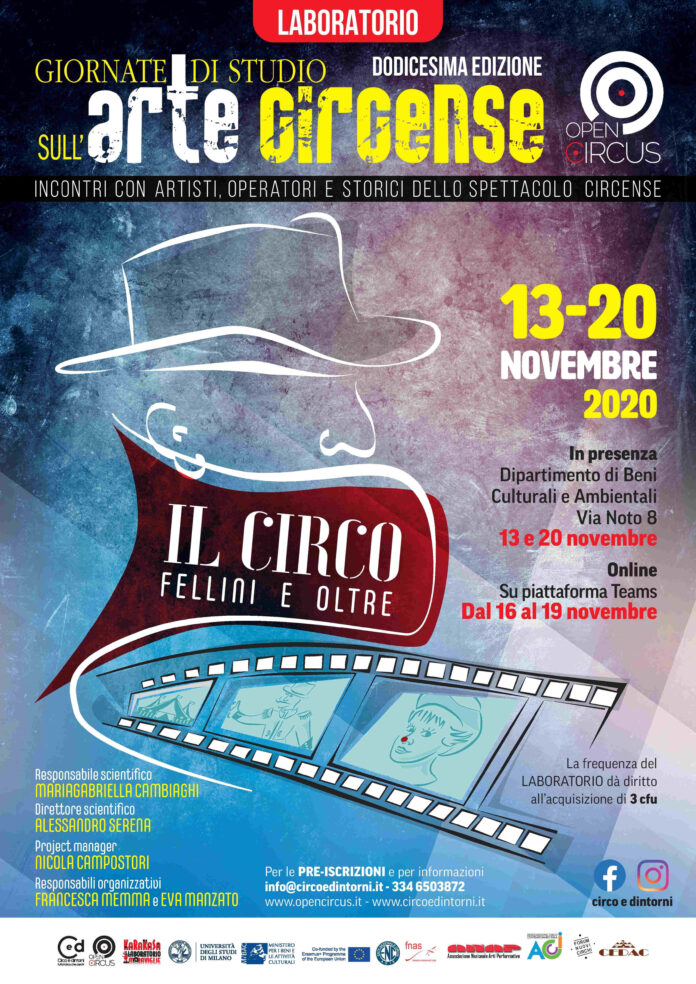 Giornate di Studio sull'Arte Circense 2020 - Locandina