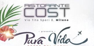 Ristorante Cost – Milano 15/10 Pura Vida Forte dei Marmi on Tour.