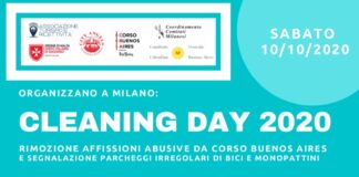 Cleaning Day sabato 10 in Corso Buenos Aires.