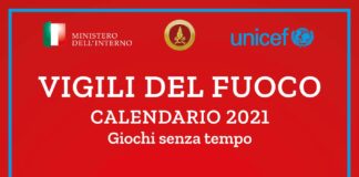 I giochi dei bambini, calendario 2021 Unicef-Vigili del Fuoco.