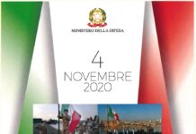 4 novembre 2020, il manifesto celebrativo dei Carabinieri.