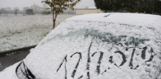 Caduta prima neve su Milano e Lombardia.