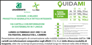 Progetto Guidami di Legambiente, presentazione giovedì 18.