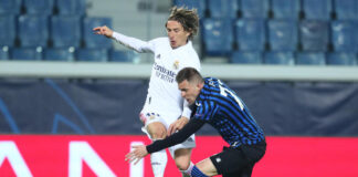 L’Atalanta in 10 si arrende al Real Madrid solo nel finale, furia Gasperini per l’espulsione di Freuler.
