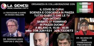 Medici e scienziati in piazza per dire quello che in Tv non dicono sul covid.